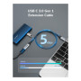 Дата кабель USB-C M/F 0.5m 5Gbps 60W 4K60Hz Cabletime (CA913664)
