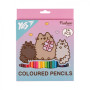 Олівці кольорові Yes 24 кольорів Pusheen Stormy and Pip (290741) Олівці кольорові Yes 24 кольорів Pusheen Stormy and Pip (290741)