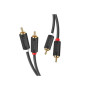 Кабель мультимедійний 2xRCA M to 2xRCA M 1.0m AV104 black Ugreen (30747) Кабель мультимедійний 2xRCA M to 2xRCA M 1.0m AV104 black Ugreen (30747)
