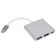 Концентратор Patron USB-C to HDMI + USB 3.0 + USB-C 0.1m black (ADAPT-PN-TYPE-C-HUB) Концентратор Patron USB-C to HDMI + USB 3.0 + USB-C 0.1m black (ADAPT-PN-TYPE-C-HUB)