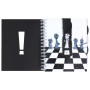 Блокнот Economix В5 Шахи, пластикова обкладинка з вирубкою та паперової вставкою, евроспіраль, 150 аркушів (E20228-02)