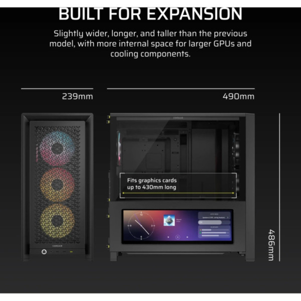 Корпус для ПК Corsair FRAME 4000D LCD RS Performance (CC-9011326-WW)