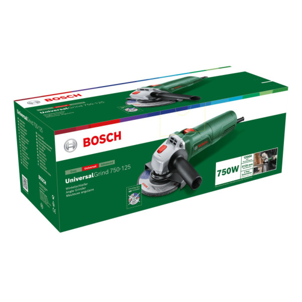 Шліфмашина кутова Bosch UniversalGrind 750-125 125мм 750Вт 12000об·хв 1.9кг