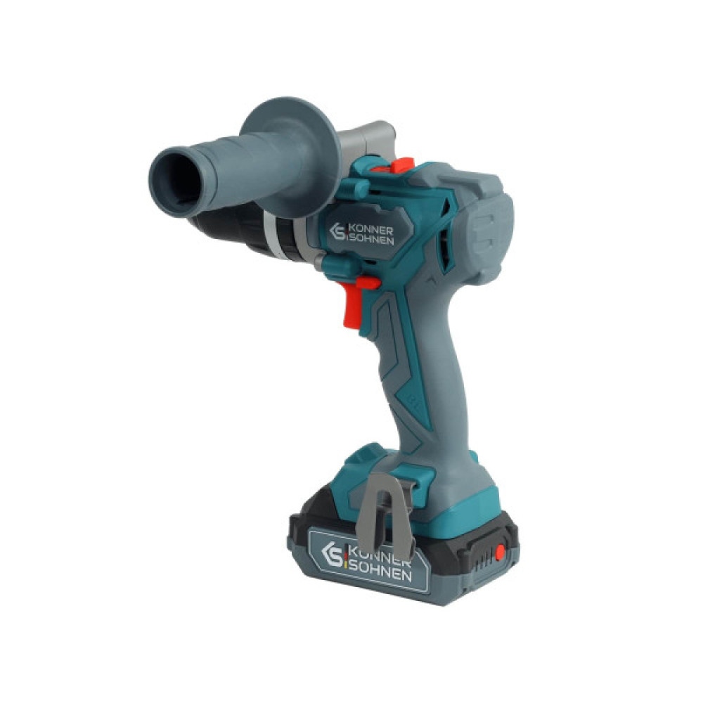 Набір із двох акумуляторних інструментів Konner&Sohnen KS IDISD 20V SET 2 20В дриль ударний, гвинтоверт, швидкий ЗП 2А акб 2х2А·год кейс 5кг