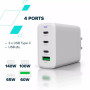 Зарядний пристрій Canyon CU140ACC GaN 150W 3xPD 1xQC EU White (CNS-CUW140ACC) Зарядний пристрій Canyon CU140ACC GaN 150W 3xPD 1xQC EU White (CNS-CUW140ACC)