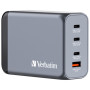 Зарядний пристрій Verbatim GaN 240 W 4 ports (USB-C-140 W,USB-C-100 W,USB-C-65 W /USB-A -3.0) (32205) Зарядний пристрій Verbatim GaN 240 W 4 ports (USB-C-140 W,USB-C-100 W,USB-C-65 W /USB-A -3.0) (32205)