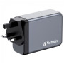 Зарядний пристрій Verbatim GaN 240 W 4 ports (USB-C-140 W,USB-C-100 W,USB-C-65 W /USB-A -3.0) (32205) Зарядний пристрій Verbatim GaN 240 W 4 ports (USB-C-140 W,USB-C-100 W,USB-C-65 W /USB-A -3.0) (32205)