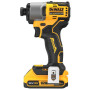 Шурупокрут ударний акумуляторний DeWalt 18В XR Li-Ion безщітковий 192Нм 3200об·хв 4200уд/хв 0.88кг без АКБ і ЗП