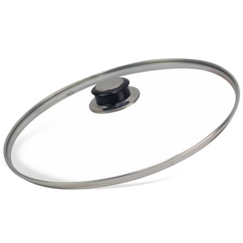 Сковорода Brizoll Monolith чавунна зі скляною кришкою 240х60 мм (M2460U-6)