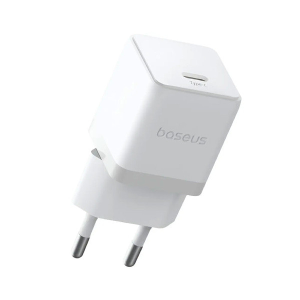 Зарядний пристрій Baseus Palm Fast Charger 1C 30W + Cable 1.0m Type-C 60W white (P10111605213-01)