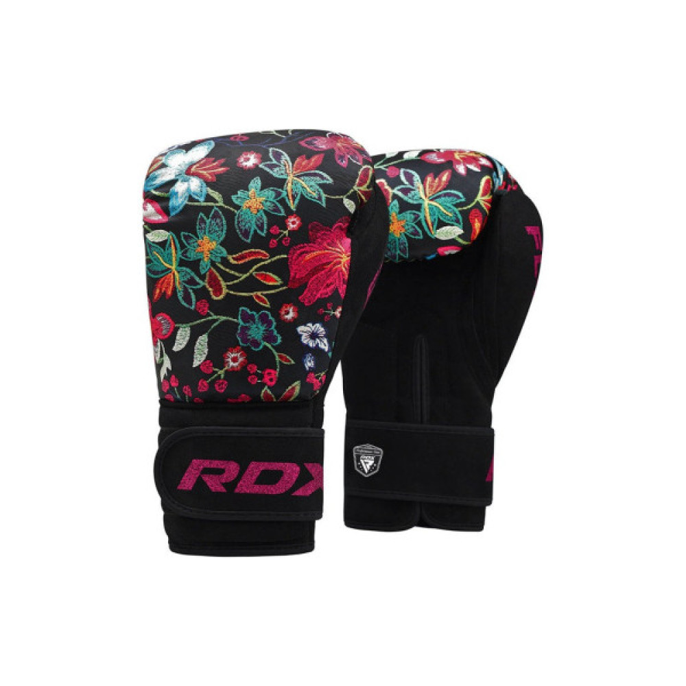 Боксерські рукавички RDX FL-3 Floral Black 8 унцій (BGR-FL3-8OZ)