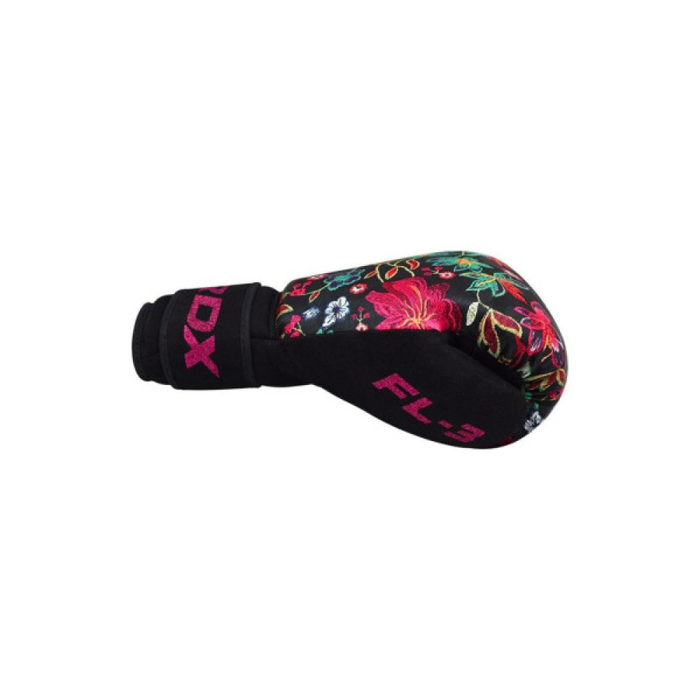 Боксерські рукавички RDX FL-3 Floral Black 8 унцій (BGR-FL3-8OZ)