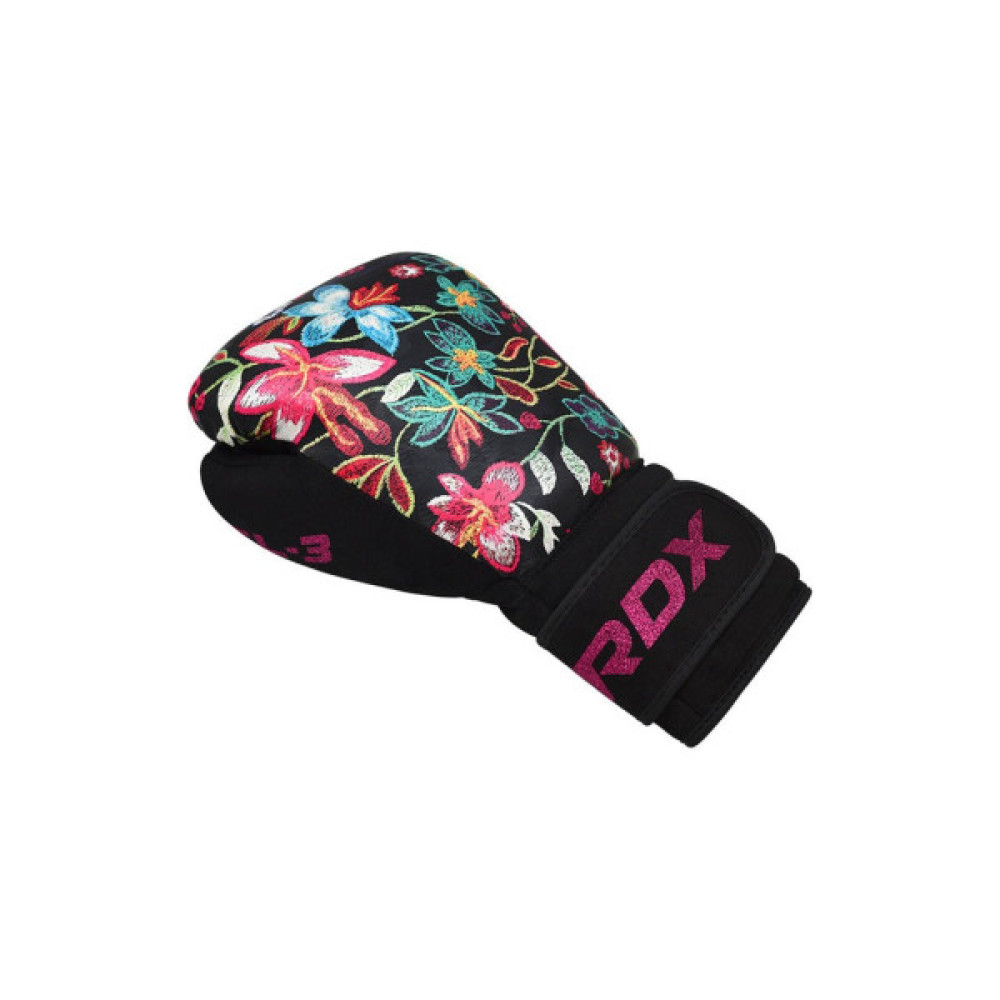 Боксерські рукавички RDX FL-3 Floral Black 8 унцій (BGR-FL3-8OZ)