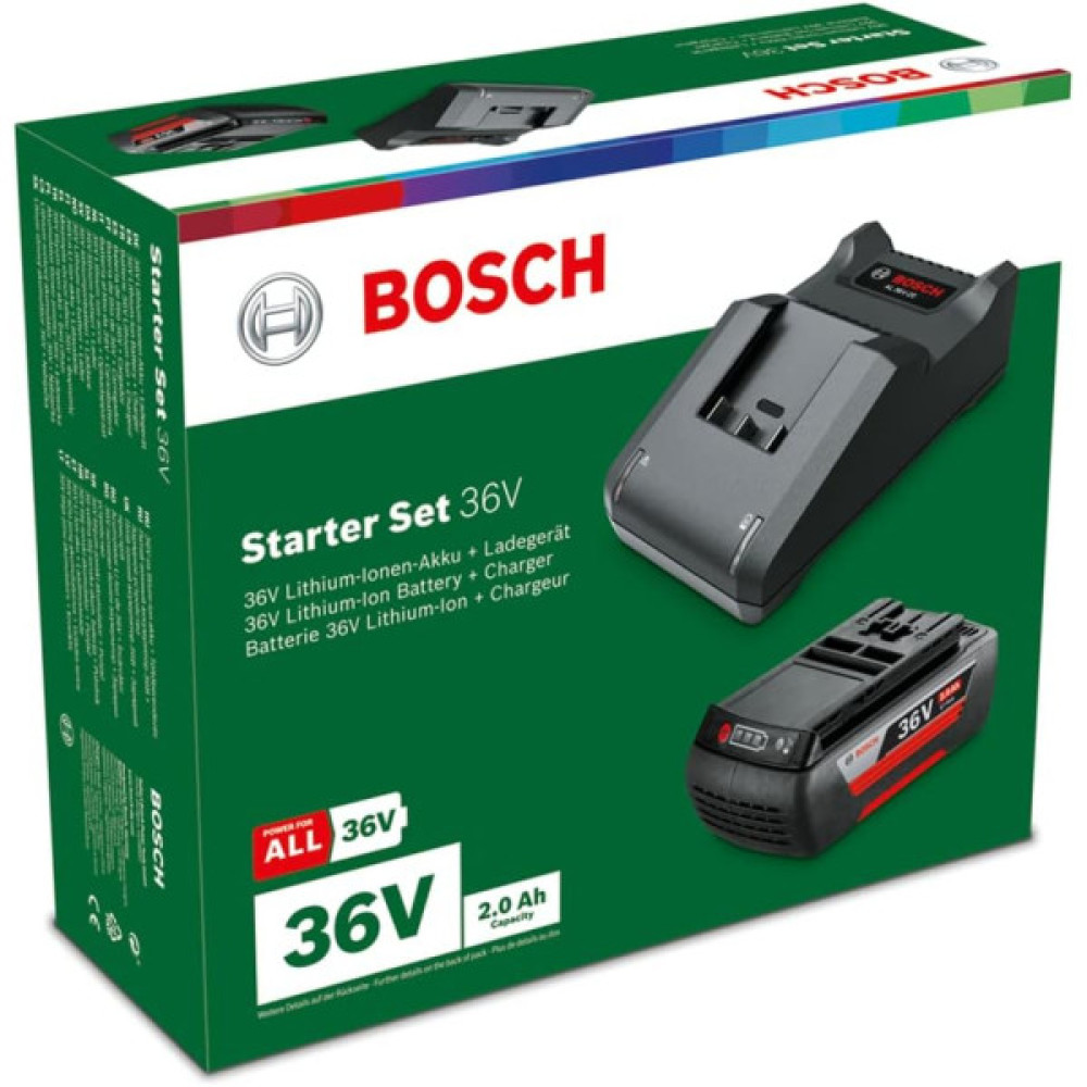 Набір акумулятора та зарядного пристрою Bosch GBA 36V 2.0Ah, ЗП AL 36V-20