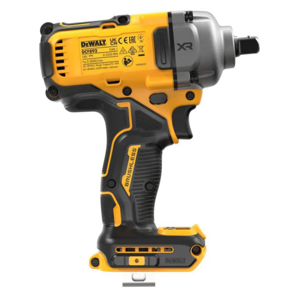 Гайковерт ударний DeWalt XR Li-Ion 18В 1084Нм 2000об/хв 3250уд/хв 1/2" 1.67кг без АКБ та ЗП