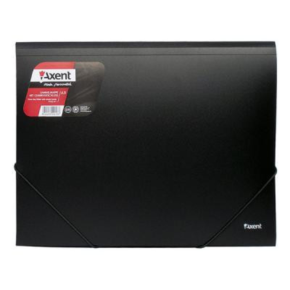 Папка на резинках Axent А3, black (1506-01-А)