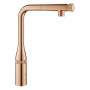 Змішувач для кухні Grohe Essence Smart Control, довж.виливу - 199мм, поворотний/витяжний, вентиль/кнопка, теплий захід сонця