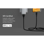 Кабель USB-A > Lightning заряджання/синхронізації Belkin 1м, плетений, силіконовий, з ремінцем на магніті, чорний