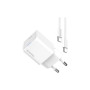 Зарядний пристрій ColorWay GaN Mini 25W PD Port PPS USB-C white cable Type-C (CW-CHS052PDC-WT)