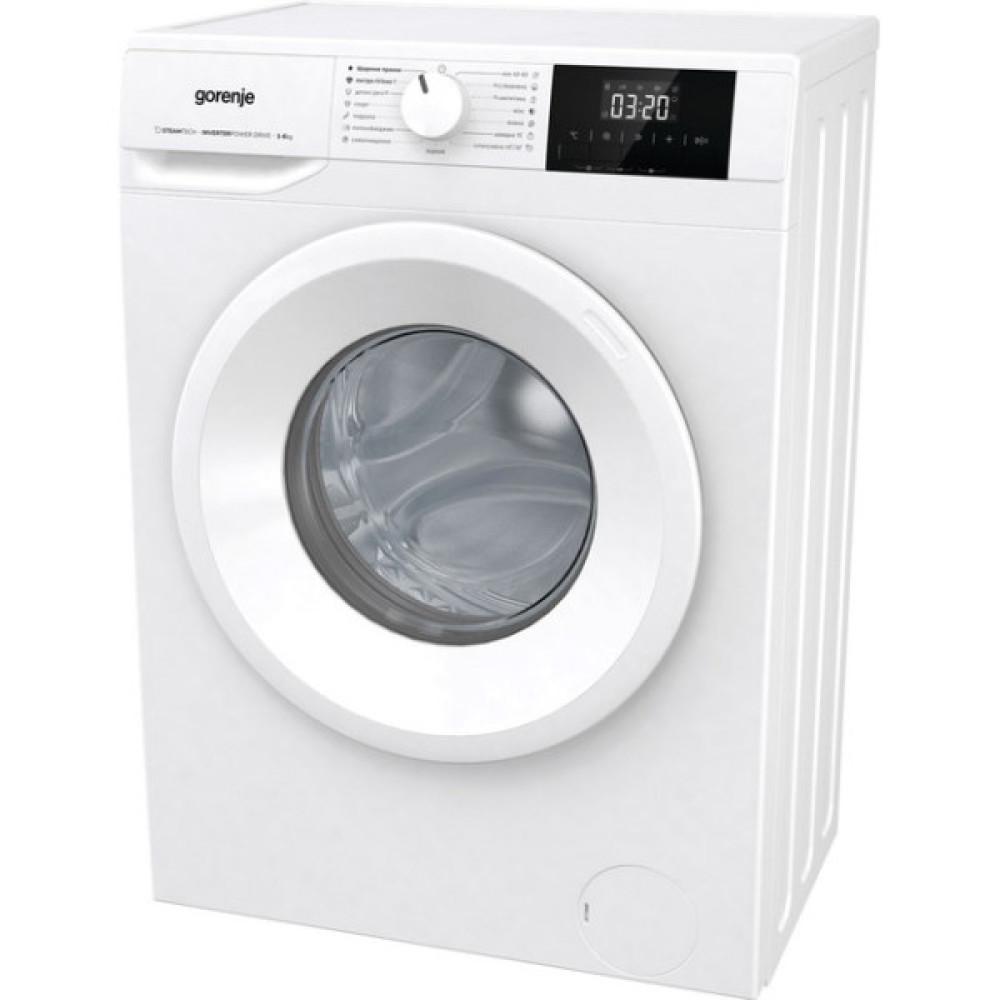Пральна машина Gorenje фронтальна, 6кг, 1000, A+++, 43.5см, дисплей, пар, інвертор, білий