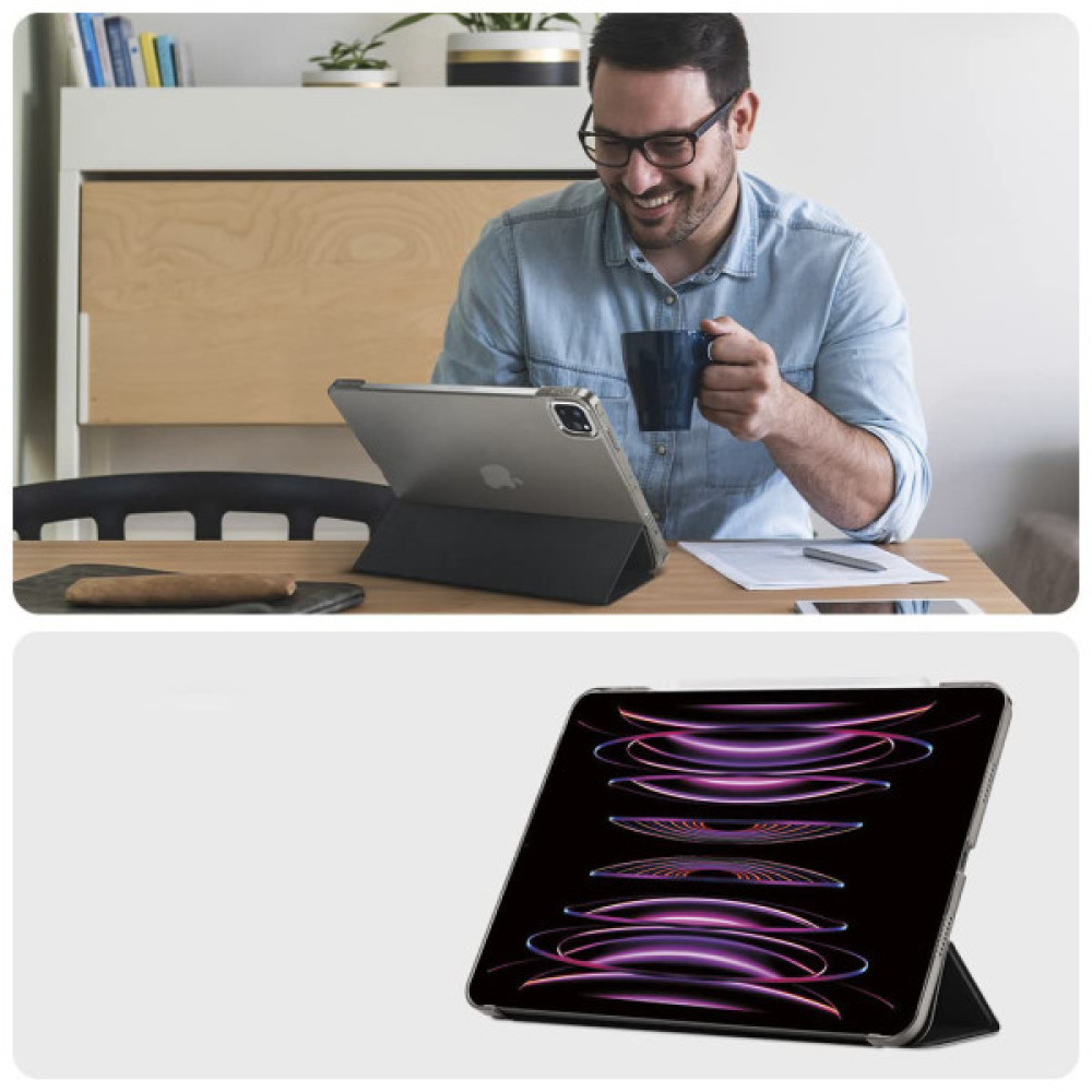 Чохол до планшета BeCover Tri Fold Hard Apple iPad Pro 12.9 2020/2021/2022 Black (709668) (709668) Чохол до планшета BeCover Tri Fold Hard Apple iPad Pro 12.9 2020/2021/2022 Black (709668) (709668)