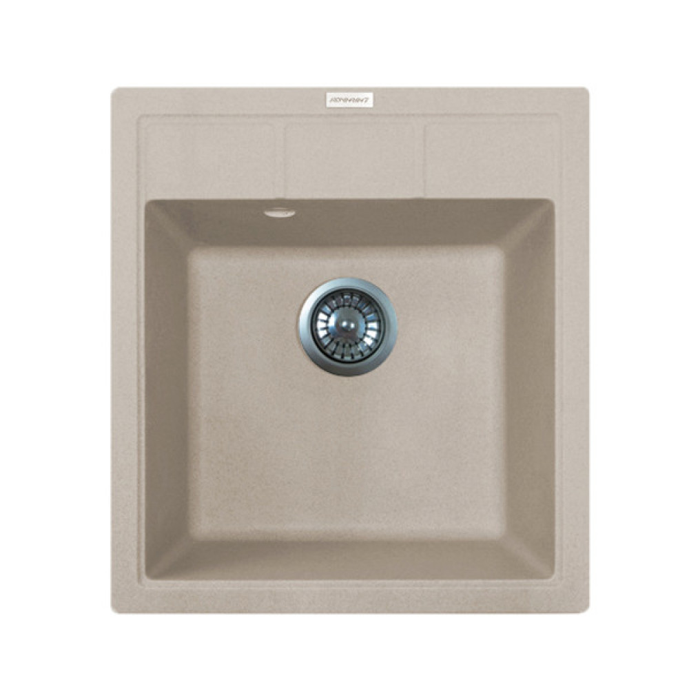 Мийка кухонна Adamant Brick, штучний камінь, квадрат, без крила, 460x515x200мм, чаша - 1, врізна, Avena