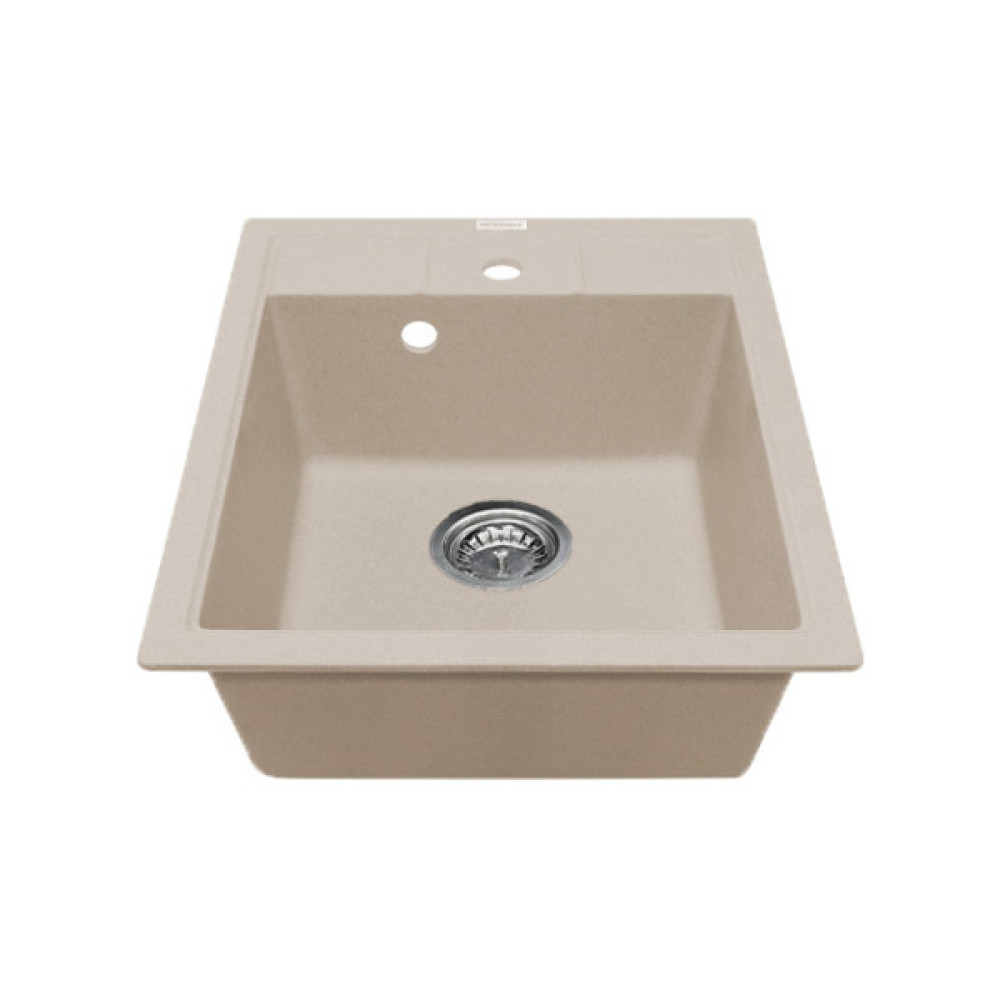 Мийка кухонна Adamant Brick, штучний камінь, квадрат, без крила, 460x515x200мм, чаша - 1, врізна, Avena