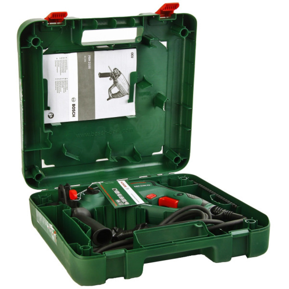 Перфоратор Bosch PBH 2100 RE SDS-plus 550Вт 1.7Дж 2.2кг