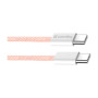 Дата кабель USB-C to USB-C 1.0m 60W 3.0А pink ColorWay (CW-CBPDCC061-P) Дата кабель USB-C to USB-C 1.0m 60W 3.0А pink ColorWay (CW-CBPDCC061-P)