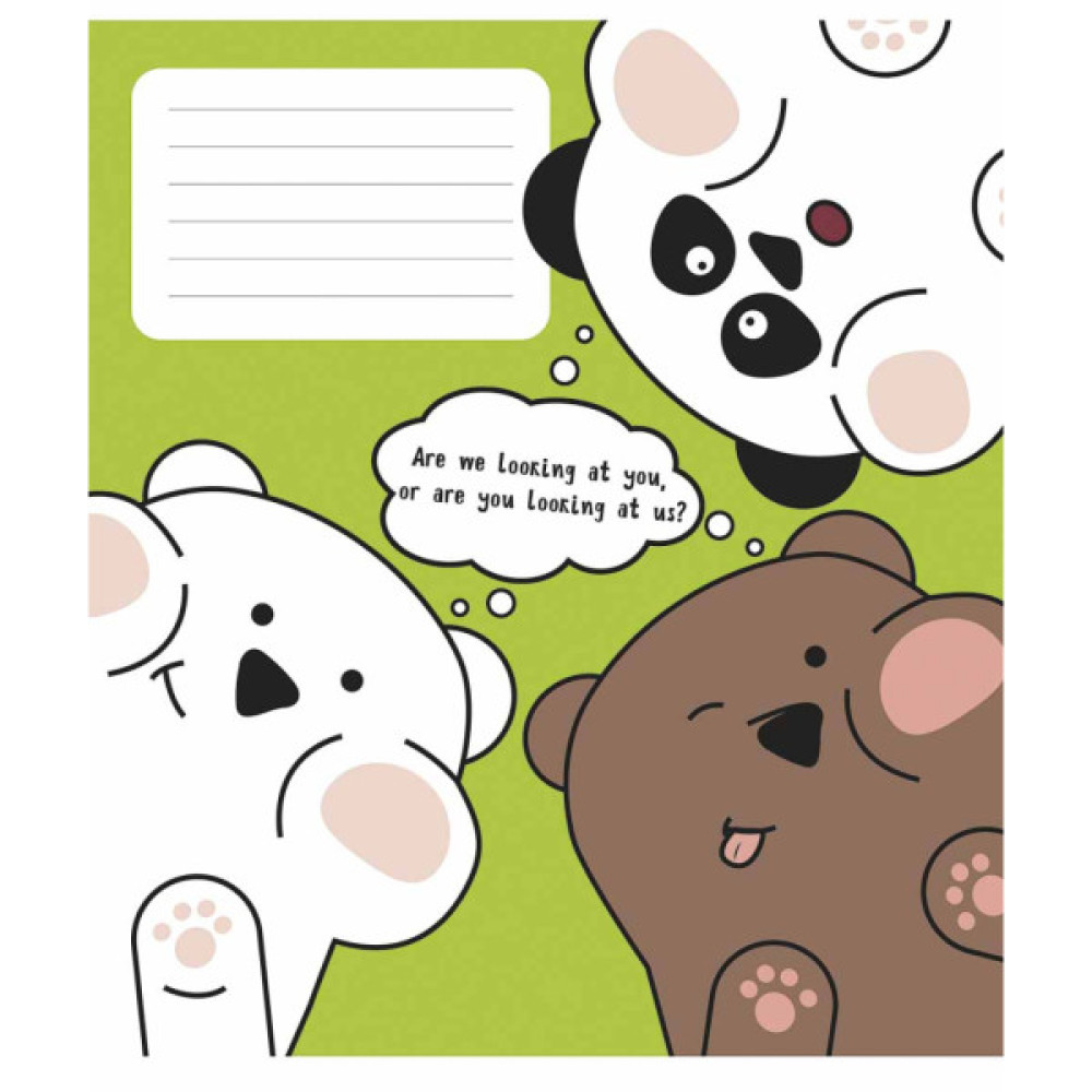 Зошит Школярик Animal's memes 12 аркушів лінія (012-3567L)