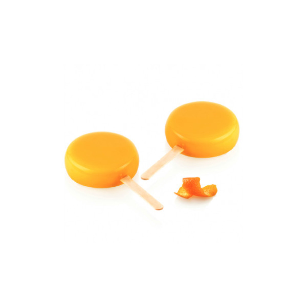 Форма для морозива Silikomart серія "Gelateria" Round на паличці d70 + 50 паличок (GEL19B ROUND)
