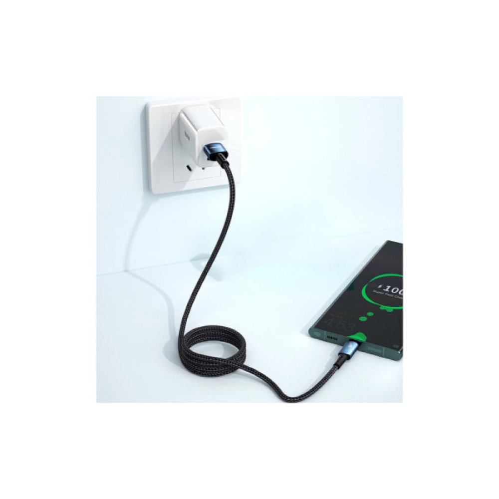 Дата кабель USB 2.0 AM to USB-C 3.0m 100W black Essager (EXC7A-CGC01-P)