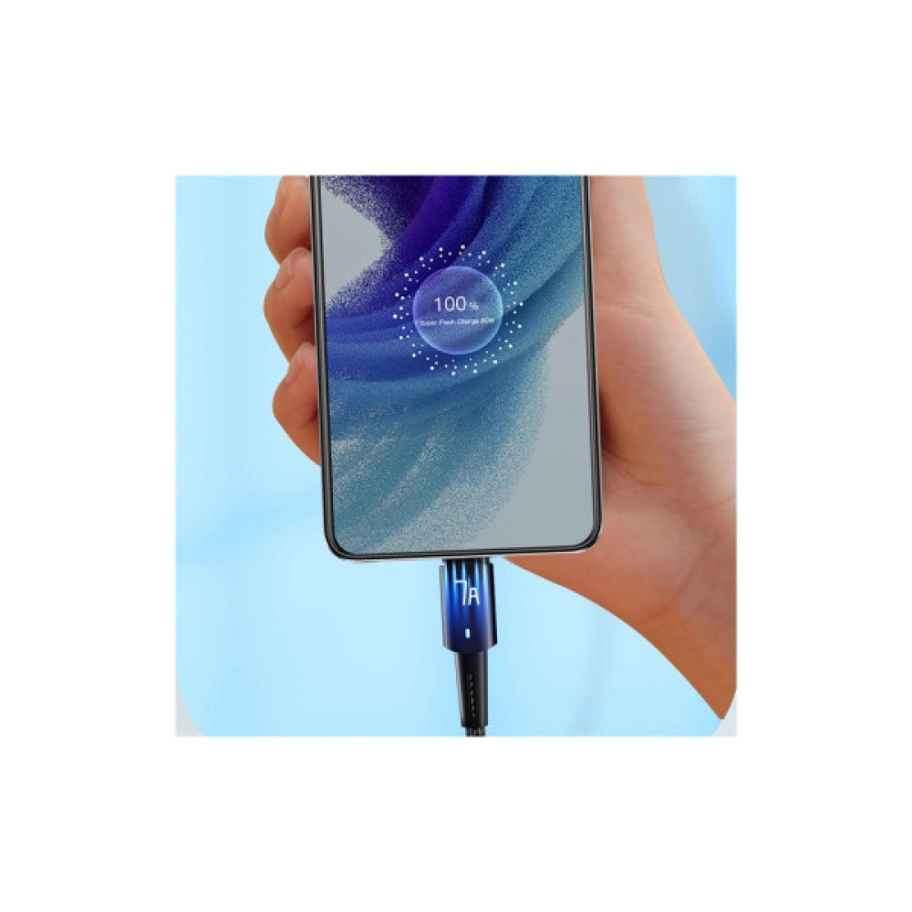 Дата кабель USB 2.0 AM to USB-C 3.0m 100W black Essager (EXC7A-CGC01-P)