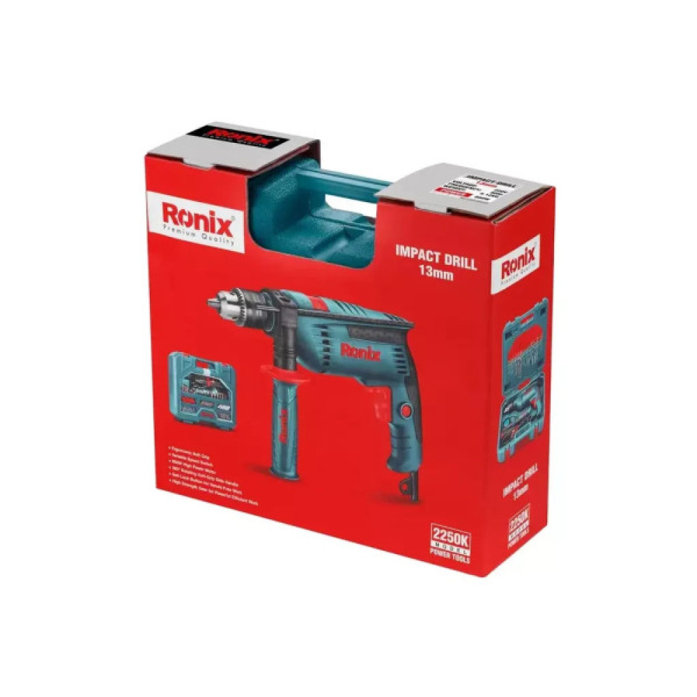 Дриль Ronix ударний 850Вт, набір (2250K)