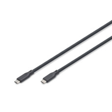 Дата кабель USB-C to USB-C 0.5m USB4 2.0 80G 240W 16K silicone black Digitus (AK-300350-005-S)