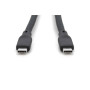 Дата кабель USB-C to USB-C 0.5m USB4 2.0 80G 240W 16K silicone black Digitus (AK-300350-005-S)