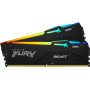 Пам'ять ПК Kingston DDR5 64GB KIT (32GBx2) 6400 FURY Beast RGB XMP Пам'ять ПК Kingston DDR5 64GB KIT (32GBx2) 6400 FURY Beast RGB XMP