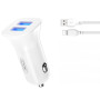 Зарядний пристрій XO TZ10 2.4A/2 USB + Type-C White (XO-TZ10-TC-WH) Зарядний пристрій XO TZ10 2.4A/2 USB + Type-C White (XO-TZ10-TC-WH)