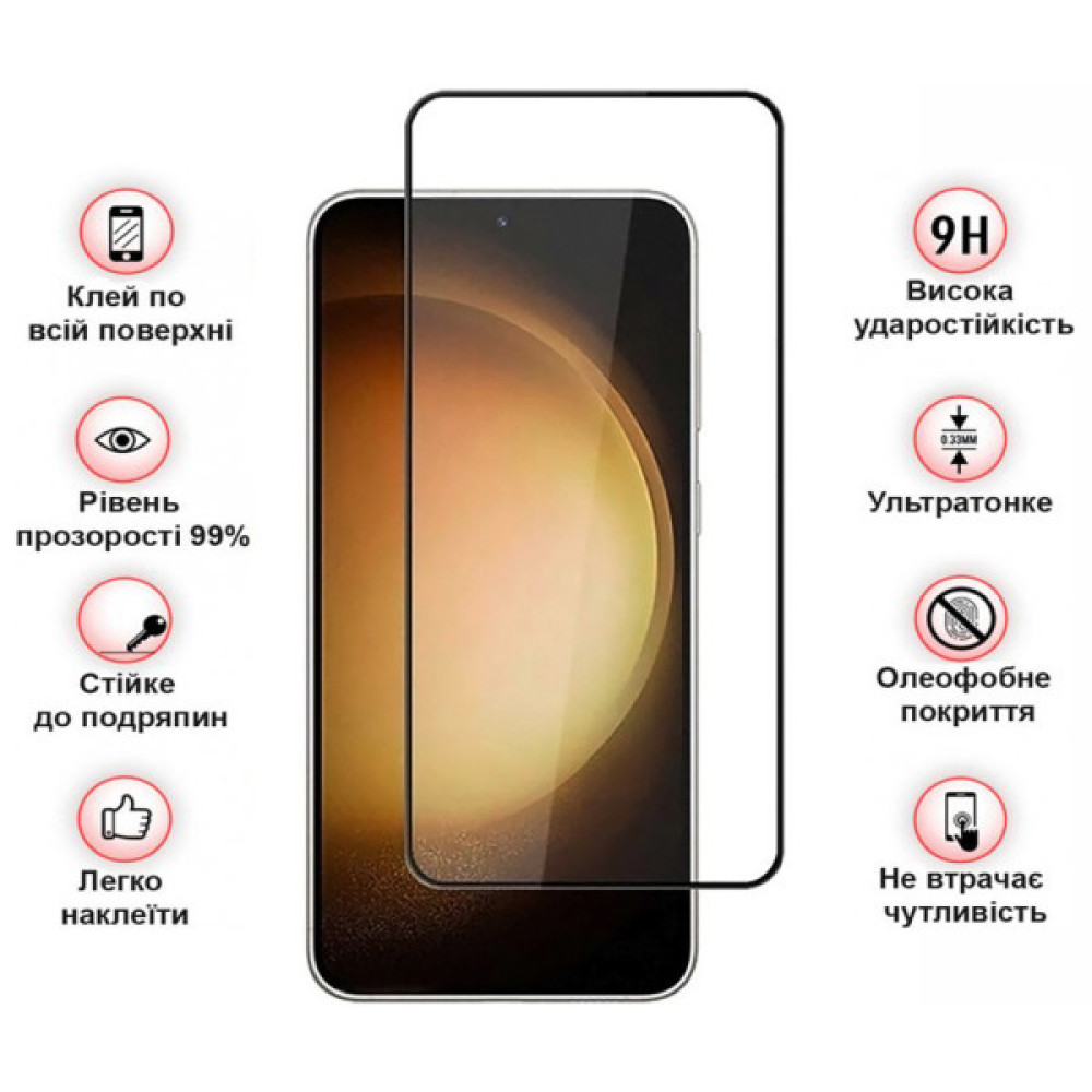 Скло захисне BeCover Samsung Galaxy S24 SM-S921 Black (711037) Скло захисне BeCover Samsung Galaxy S24 SM-S921 Black (711037)