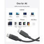 Дата кабель USB-C to USB-C 0.9m 240W 20Gbps 4K Video bio-nylon black Anker (A80N1H11) Дата кабель USB-C to USB-C 0.9m 240W 20Gbps 4K Video bio-nylon black Anker (A80N1H11)