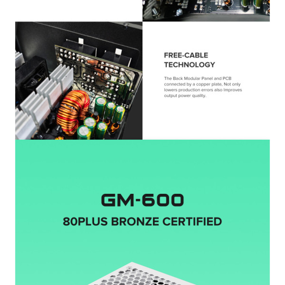 GAMEMAX GM-600 Modular white