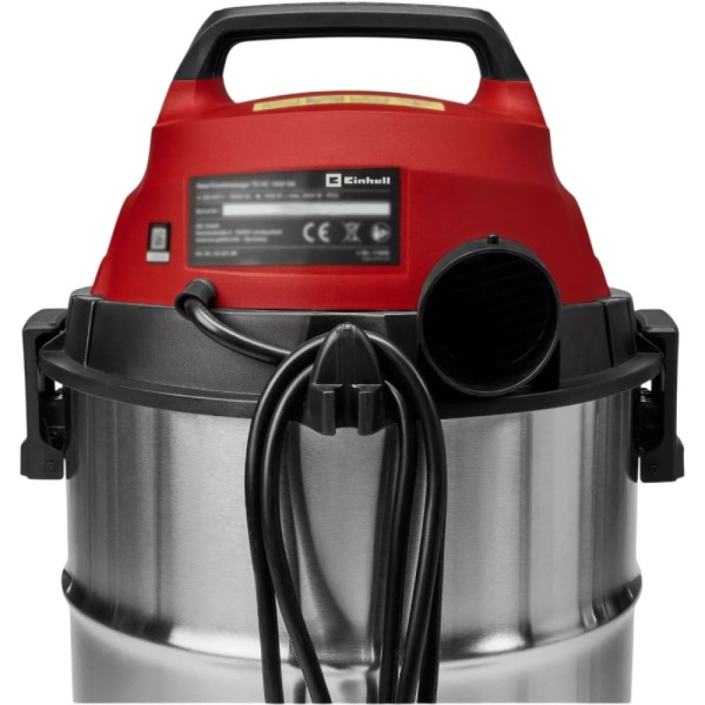 Пилосос професійний Einhell TC-VC 3055 SA 900Вт 190мбар контейнер 30л 230В/2000Вт вологе/сухе прибирання 5.3кг