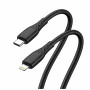 Дата кабель USB-C to Lightning 1.0m PD30W textured PVC black ColorWay (CW-CBPDCL094-BK)