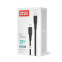 Дата кабель USB-C to Lightning 1.0m PD30W textured PVC black ColorWay (CW-CBPDCL094-BK)