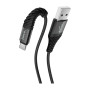 Дата кабель USB 2.0 AM to USB-C 1.0m X38 Cool black HOCO (6931474710567)