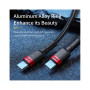 Дата кабель USB-C to USB-C 2.0m PD2.0 100W (20V/5A) red+black Baseus (CATKLF-AL91) Дата кабель USB-C to USB-C 2.0m PD2.0 100W (20V/5A) red+black Baseus (CATKLF-AL91)