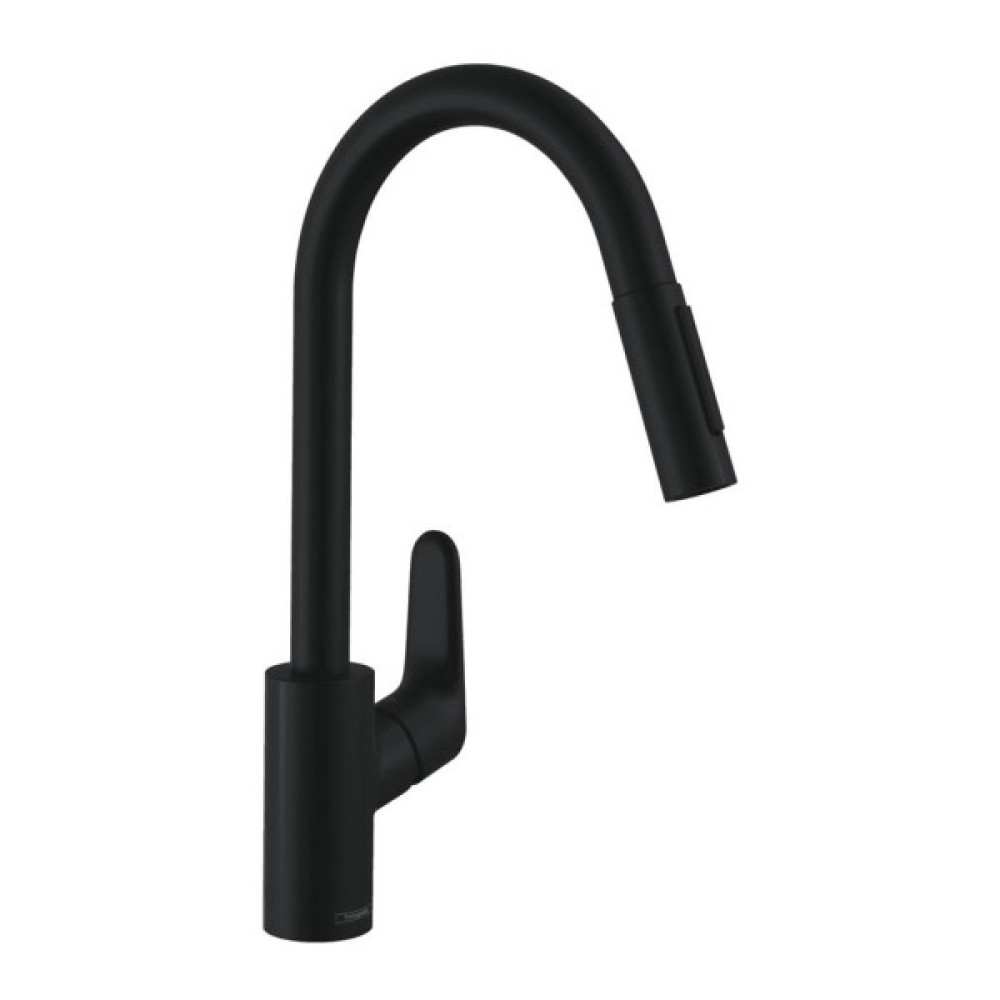 Змішувач Hansgrohe Focus M41 KM240, чорний матовий (31815670)
