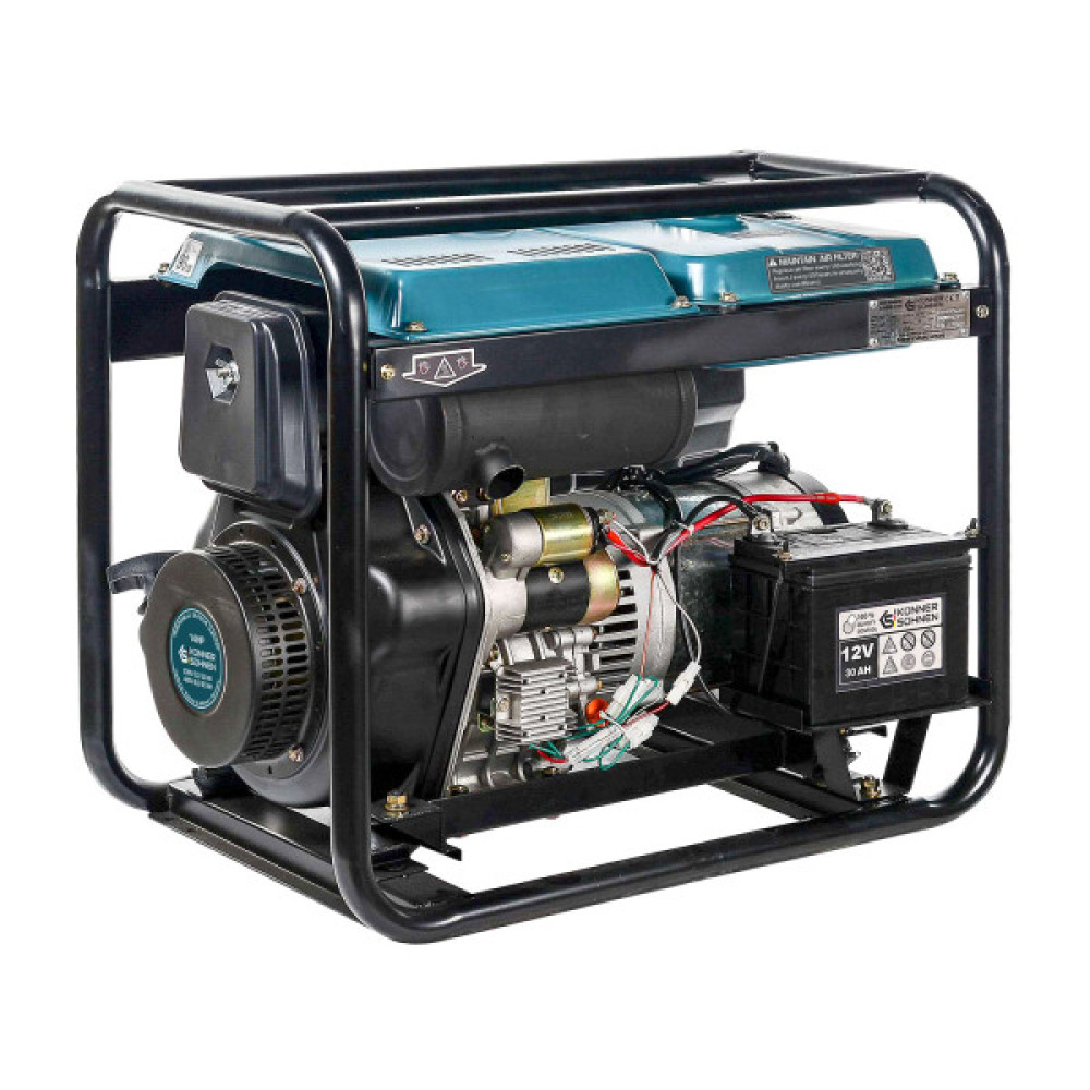 Генератор дизельний Konner&Sohnen KS 8100HDE-1/3 ATSR (EURO V), 230/400В, 5.5/6.0кВт, ATS, електростартер, передстартовий підігрів, 117кг