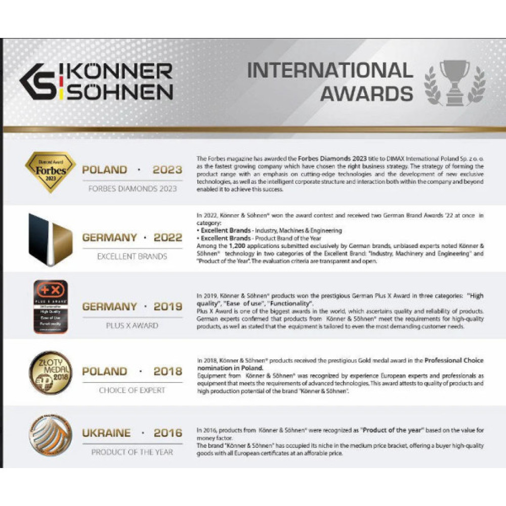 Генератор дизельний Konner&Sohnen KS 8100HDE-1/3 ATSR (EURO V), 230/400В, 5.5/6.0кВт, ATS, електростартер, передстартовий підігрів, 117кг