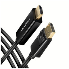 Кабель мультимедійний HDMI M to DisplayPort M 1.8m 4K30Hz black AXAGON (RVD-HI14C2)